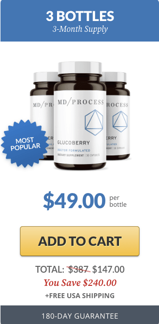 Glucoberry - 3 Bottles Pricing