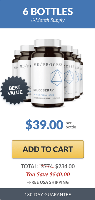 Glucoberry - 6 Bottles Pricing